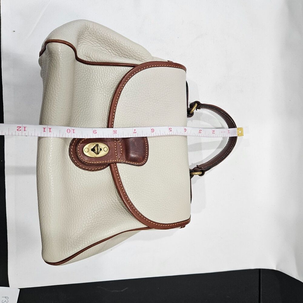 Vintage Coach Sheridan Monticello Leather Crossbody Bag 4226 Cream Brown 90s - Picture 16 of 16